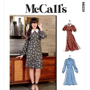 McCall's M8239 Sewing Pattern Misses' Dresses SIZES 6-14